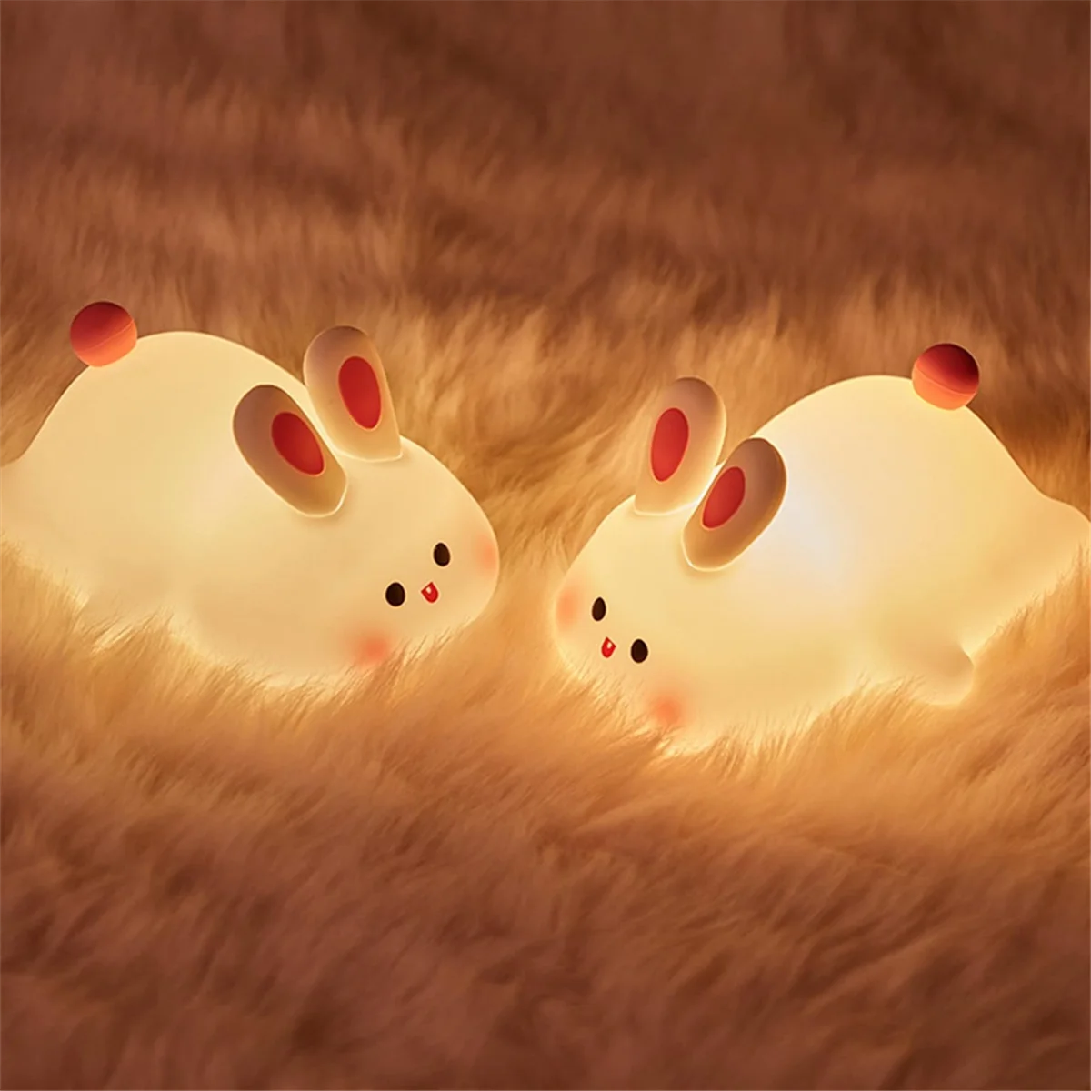 Big Face Rabbit Light LED Portable And Rechargeable